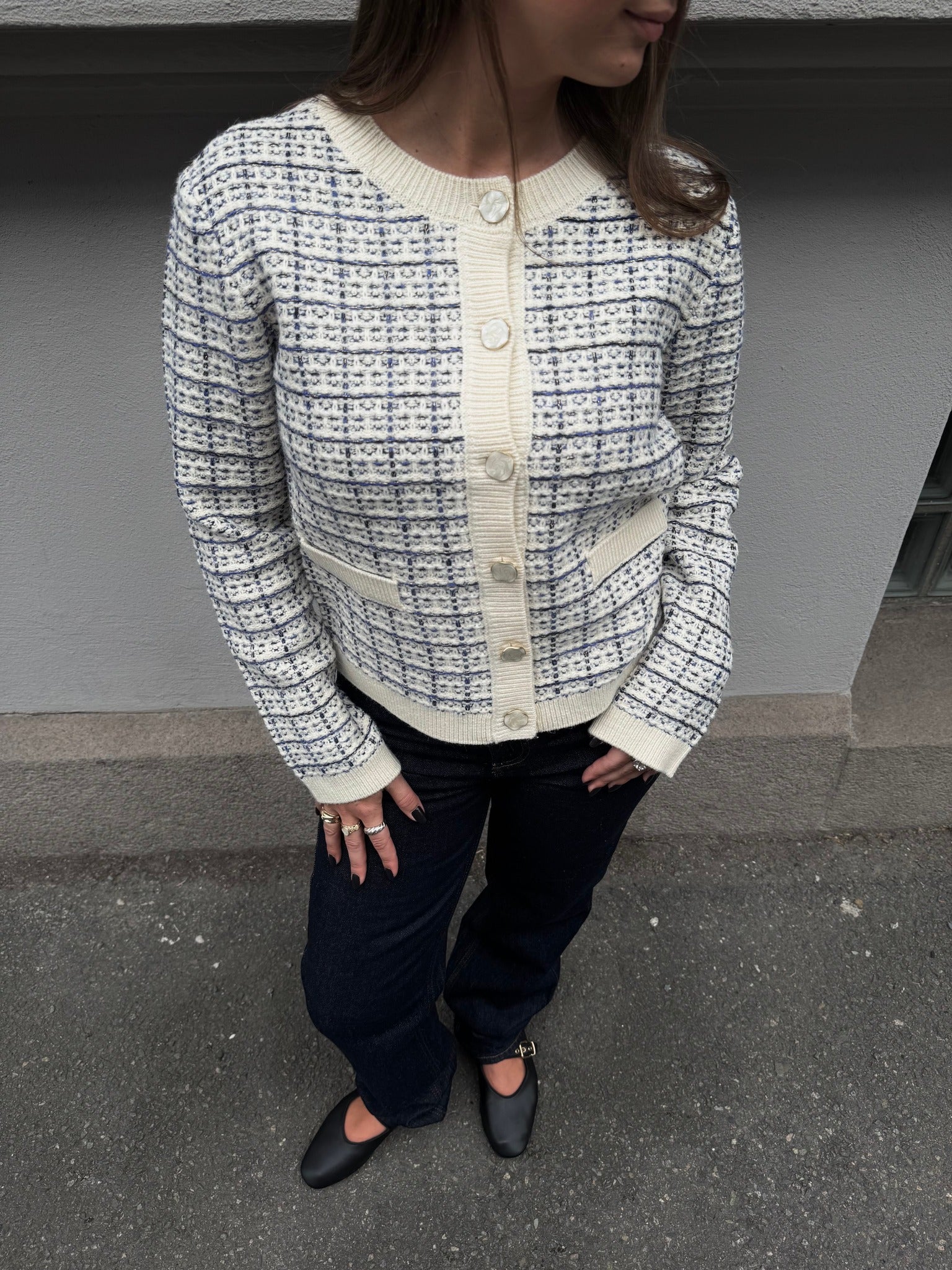 YASLIVIA Knit Cardigan - Birch